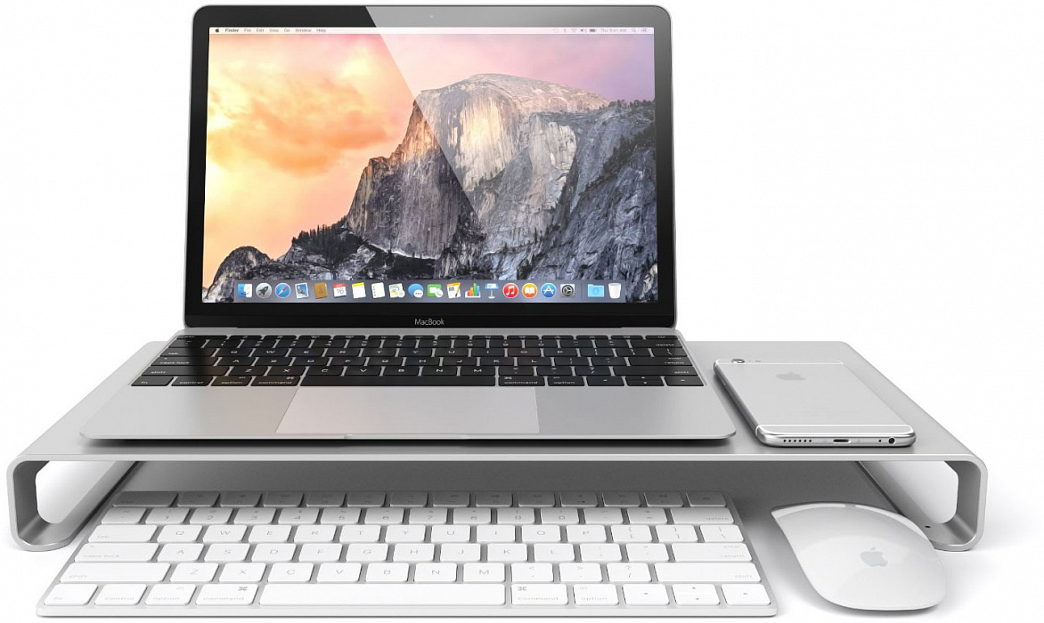 Подставка для монитора Satechi Aluminum Monitor Stand ST-ASMSS (Silver) купить в интернет-магазине icover