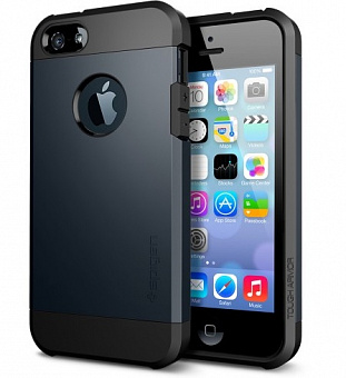 SGP Tough Armor Case (SGP10490) - чехол для iPhone 5/5S  (Metal Slate)