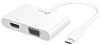 Переходник j5create JCA175 USB-C to VGA/HDMI/USB3.0/USB-C (White) купить в интернет-магазине icover