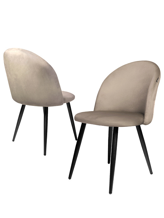 Комплект стульев Ridberg ЛОРИ Velour 4 шт. (Grey)  купить в интернет-магазине icover