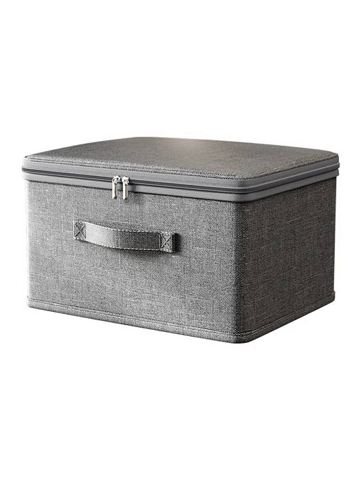 Коробка для хранения вещей с молнией Ridberg (Grey) купить в интернет-магазине icover