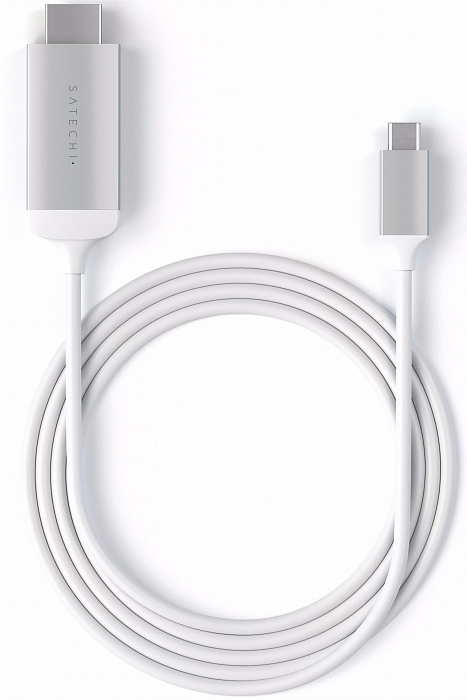 Кабель Satechi Aluminium Type-C to HDMI ST-CHDMIS (Silver) купить в интернет-магазине icover