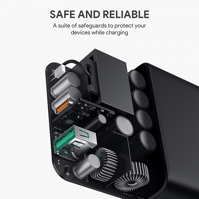 Сетевое зарядное устройство Aukey Dual-Port 60W PD Wall Charger with Dynamic Detect (Black) купить в интернет-магазине icover