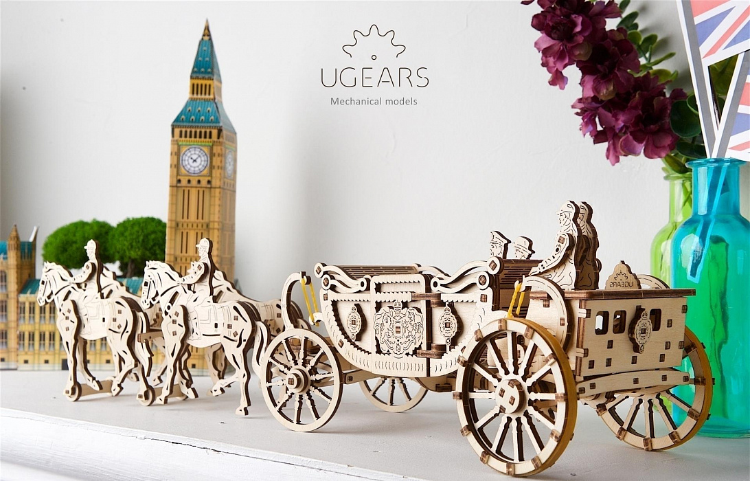 3D-пазл Ugears Королевская карета (70050) купить в интернет-магазине icover