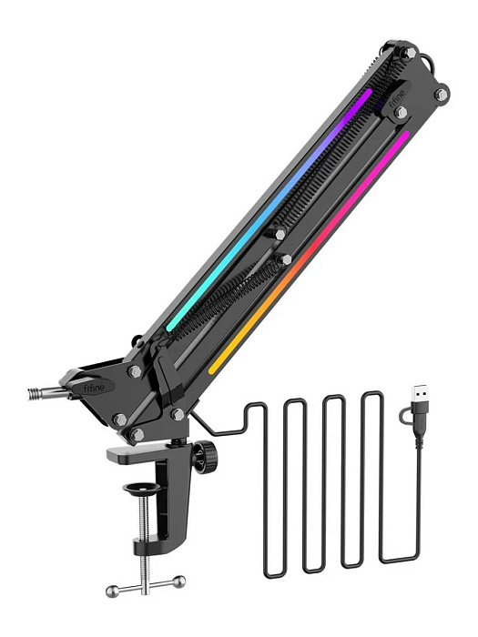 Микрофонная стойка FIFINE boom arm BM38 (Black) купить в интернет-магазине icover