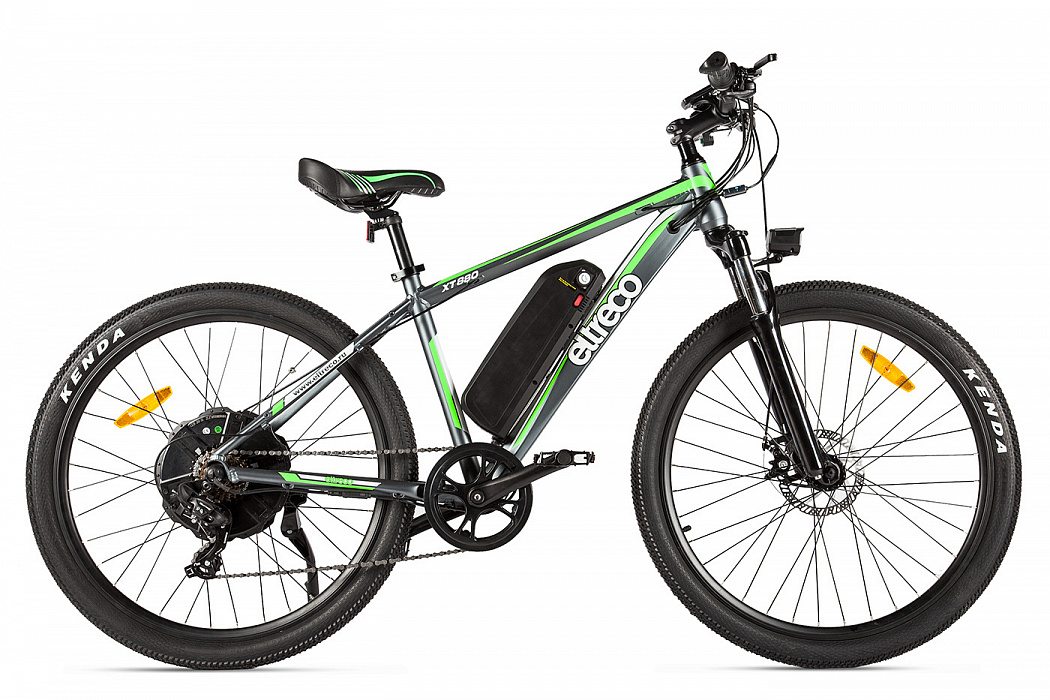 Велогибрид Eltreco XT 880 021593-2002 (Black/Green) купить в интернет-магазине icover