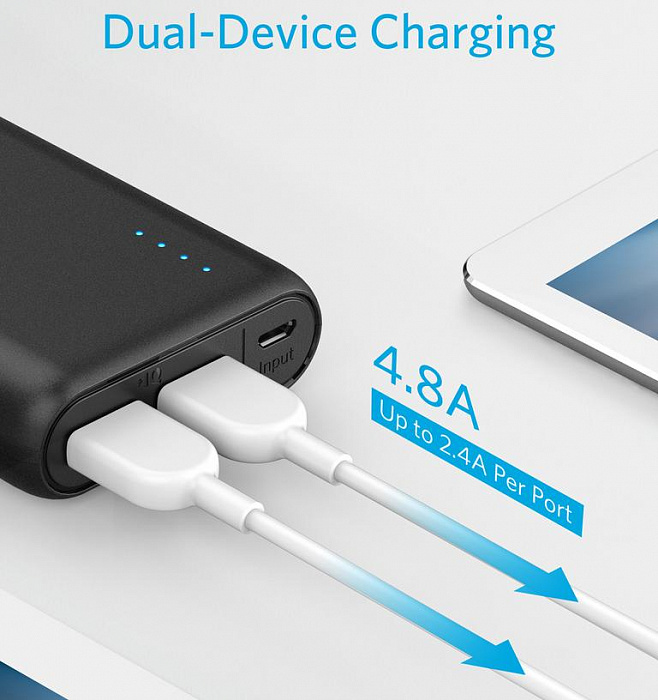 Внешний аккумулятор Anker PowerCore 20100 mAh A1271012 (Black) купить в интернет-магазине icover