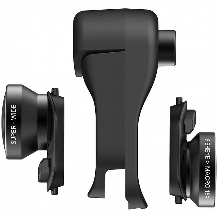 Объектив Olloclip Core Lens Set (OC-0000315-EU) для iPhone Xs Max (Black) купить в интернет-магазине icover