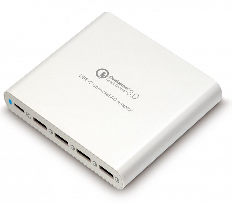 Сетевое зарядное устройство HyperDrive HyperJuice 80W USB-C/USB 3.0 HJ-Q5U-WHITE-EU (White) купить в интернет-магазине icover