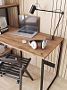 Стол-стеллаж лофт мини RIDBERG MEMPHIS (Oak/Black) купить в интернет-магазине icover