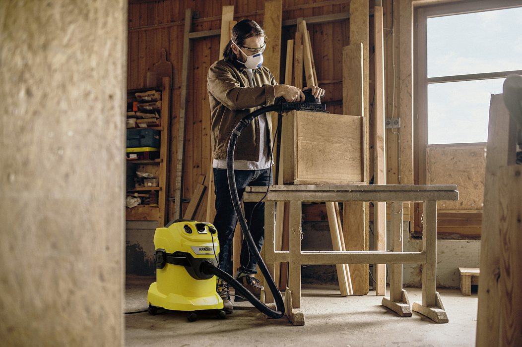 Профессиональный пылесос Karcher WD 4 P V-20/5/22 (1.628-270.0) купить в интернет-магазине icover