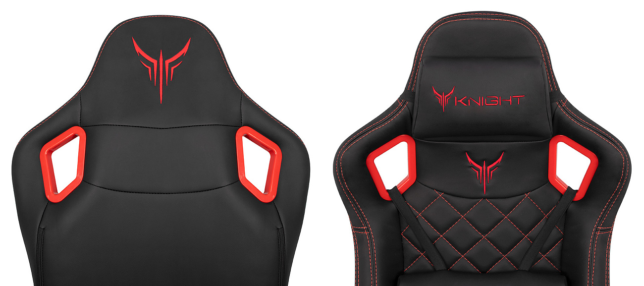 Игровое кресло Бюрократ Knight Titan (Black/Red) купить в интернет-магазине icover