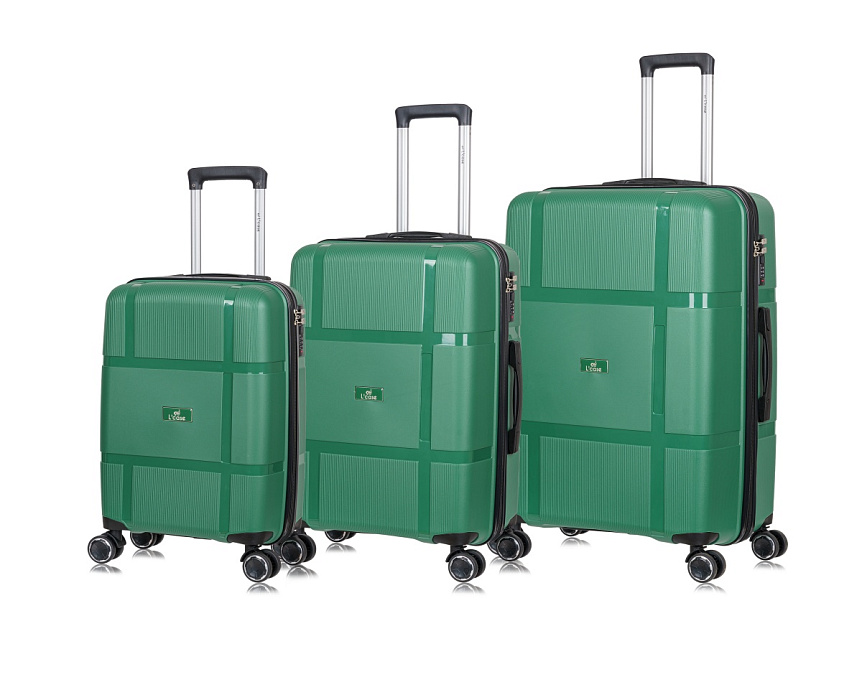 Чемодан L'Case Gua (Dark Green) размер S купить в интернет-магазине icover