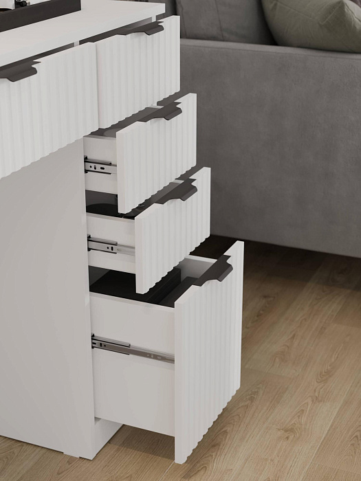 Стол туалетный RIDBERG LUGANO 5Я (White/Black) купить в интернет-магазине icover