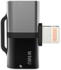 Переходник Wiwu Gemini Dual Lightning Converter ST02 (Grey) купить в интернет-магазине icover