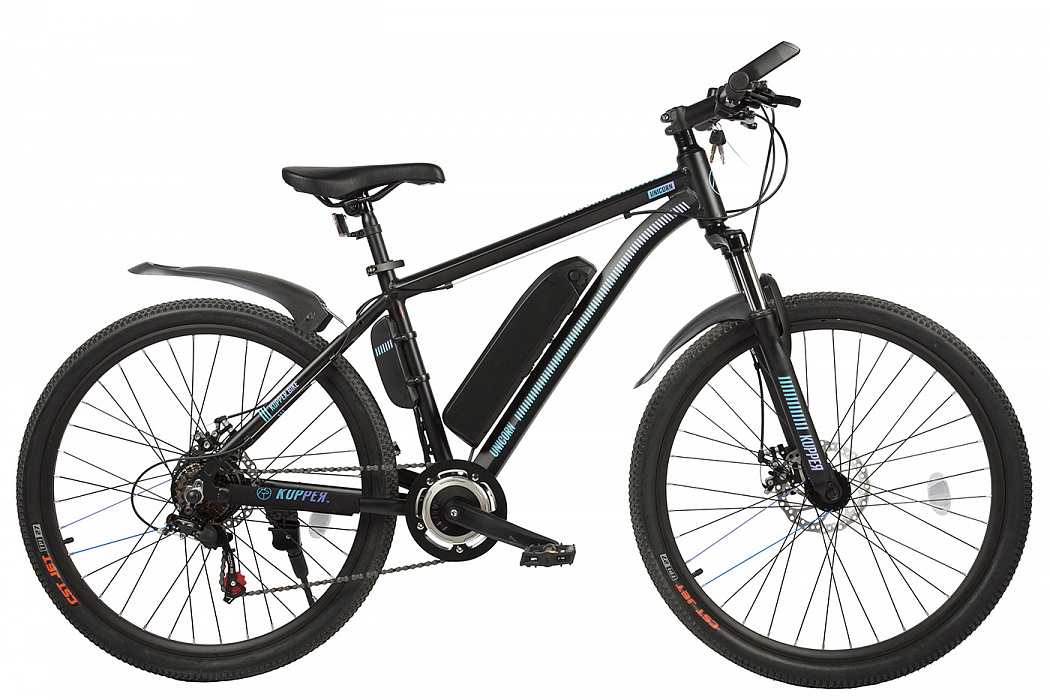 Велогибрид Eltreco Kupper Unicorn 010836-0200 (Black/Blue) купить в интернет-магазине icover