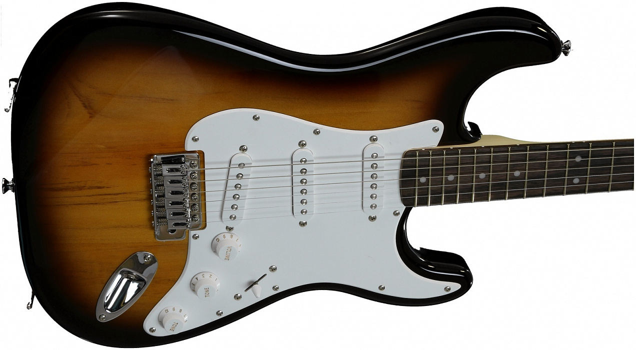 Электрогитара Fender Squier Affinity Stratocaster (Brown Sunburst) купить в интернет-магазине icover