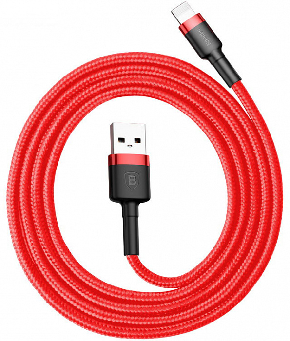 Кабель Baseus Cafule (CALKLF-B09) USB/Lightning 1m (Red) купить в интернет-магазине icover