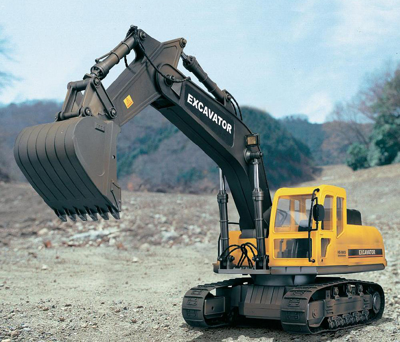 Hobby Engine Excavator 1:12 - радиоуправляемый экскаватор (Yellow) купить в интернет-магазине icover