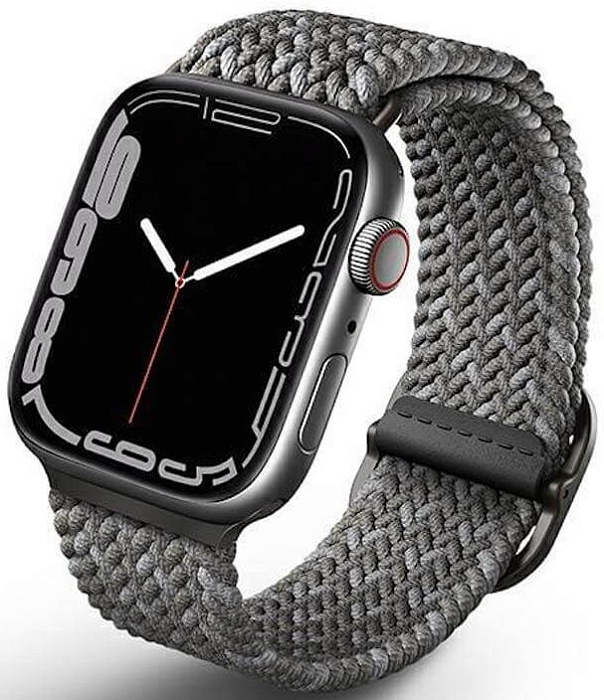 Ремешок Uniq Aspen DE Strap (45MM-ASPDEPGRY) для Apple Watch 45/44/42 mm (Pebble Grey) купить в интернет-магазине icover
