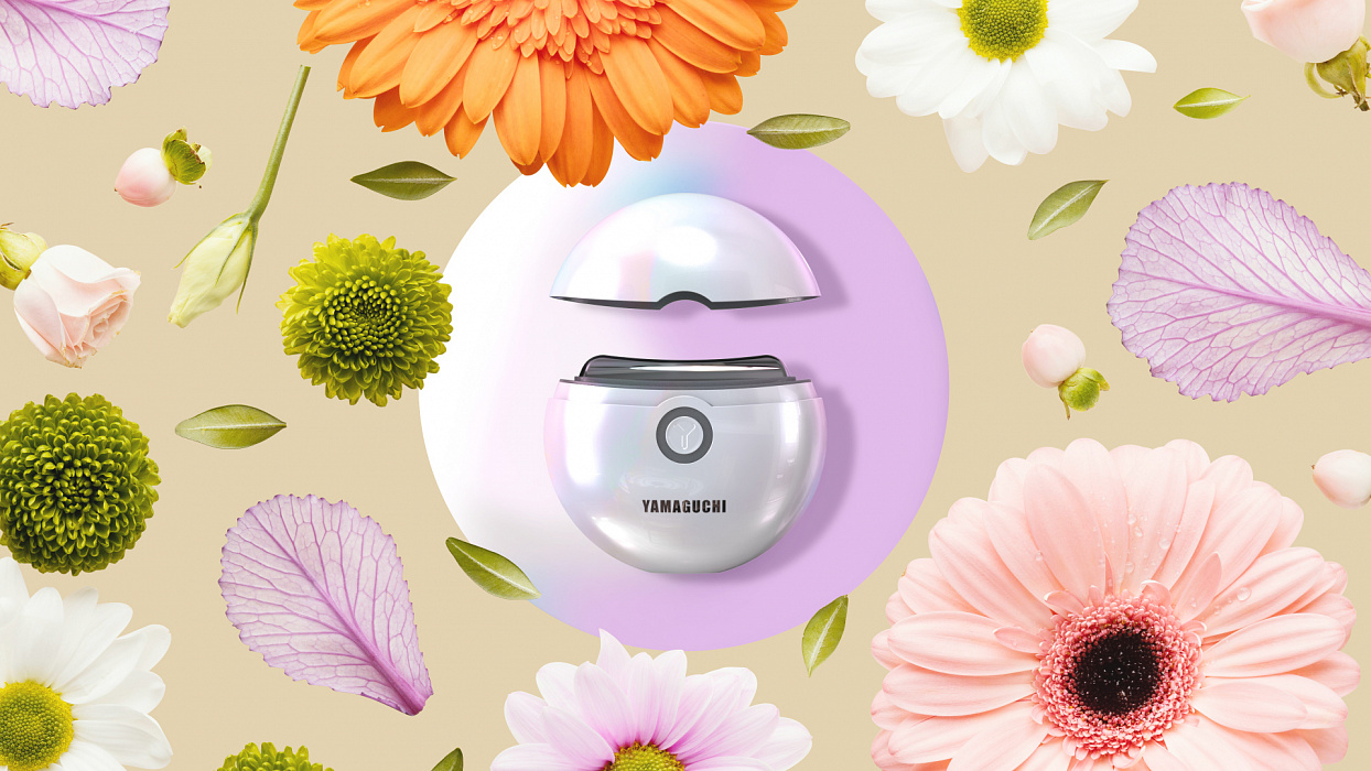 Прибор для подтяжки кожи лица и декольте Yamaguchi EMS Face Lifting (White) купить в интернет-магазине icover