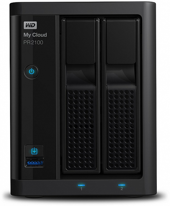 Сетевое хранилище Western Digital My Cloud Pro PR2100 4Tb 3.5" WDBVND0040JBK-EEUE (Black) купить в интернет-магазине icover