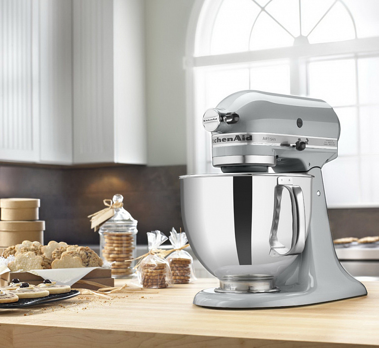 KitchenAid Artisan (5KSM150PSEMC) - планетарный миксер (Metallic Chrome) купить в интернет-магазине icover