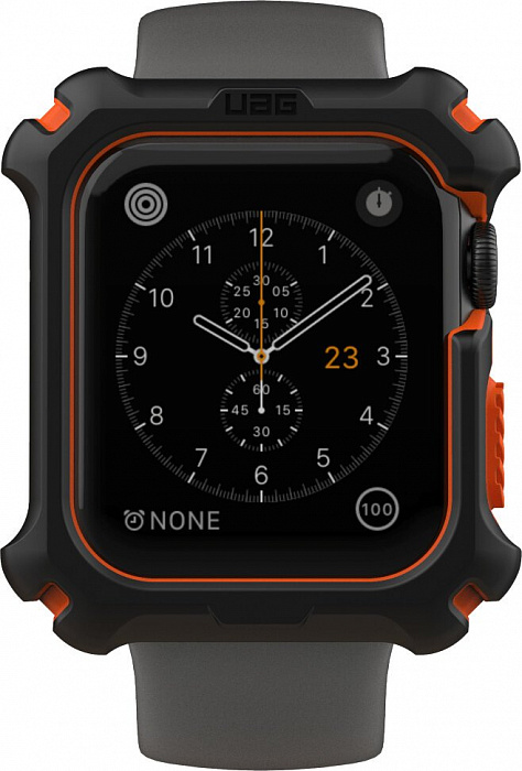 Чехол UAG Watch Case (19148G114097) для Apple Watch Series SE/6/5/4 44mm (Black/Orange) купить в интернет-магазине icover
