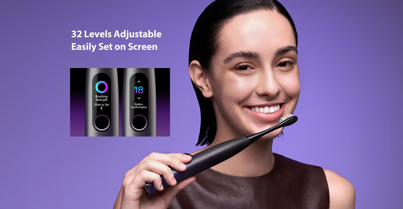 Электрическая зубная щетка Oclean X Pro (Aurora Purple) купить в интернет-магазине icover