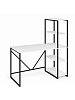 Стол-стеллаж лофт RIDBERG MEMPHIS NEW (White/Black) купить в интернет-магазине icover