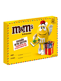 Сладкий подарок M&M's & Friends Посылка на Новый Год, набор конфет M&M's, Snickers, Twix, Bounty, Milky Way и Mars с онлайн-игрой внутри (3 х 99 г.) купить в интернет-магазине icover