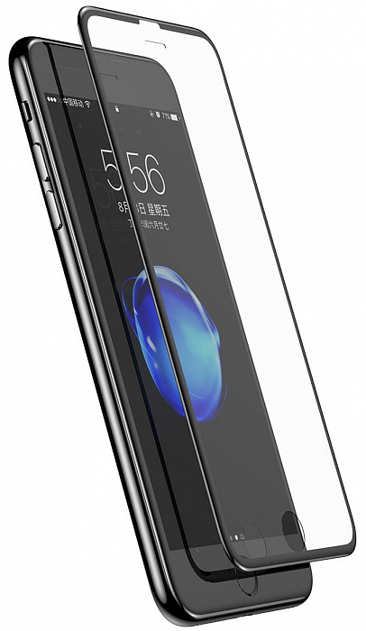 Защитное стекло Baseus PET Soft Edge Tempered Glass Film (SGAPIPH7SP-ZD01) для iPhone 6/6S/7/8 Plus (Black) купить в интернет-магазине icover