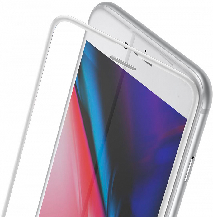 Защитное стекло Baseus Full-screen Curved Tempered (SGAPIPH8P-WA02) для iPhone 6 Plus/6S Plus/7 Plus/8 Plus (White) купить в интернет-магазине icover
