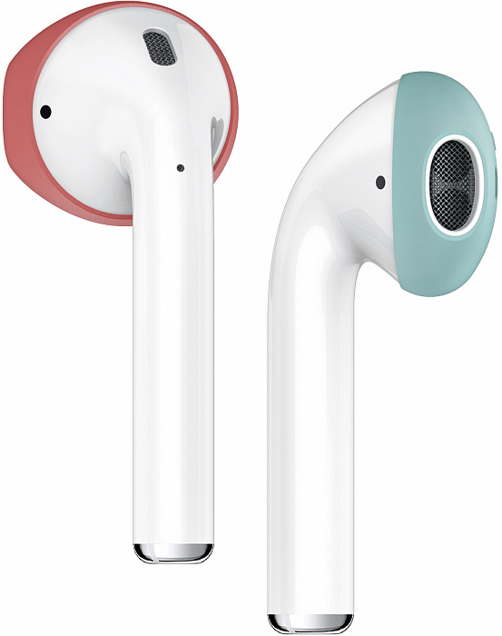 Держатель Elago Secure Fit (EAP-PADSM-IROCBL) для наушников Apple AirPods (Italian Rose/Coral Blue) купить в интернет-магазине icover