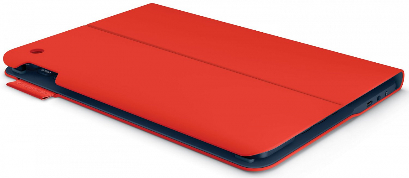 Logitech Wireless Keyboard Folio Type+ (920-006609) - чехол-клавиатура для iPad Air 2 (Red) купить в интернет-магазине icover
