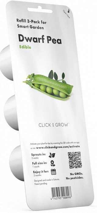 Комплект картриджей Click & Grow Карликовый Горох 3 Pack (Green) купить в интернет-магазине icover