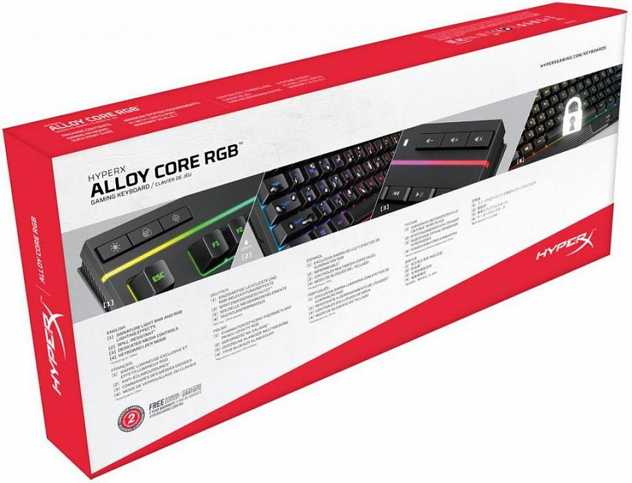 Игровая клавиатура HyperX Alloy Core RGB HX-KB5ME2-RU (Black) купить в интернет-магазине icover