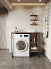 Стеллаж для стиральной машины RIDBERG COLORADO (Dark Oak/Black) купить в интернет-магазине icover