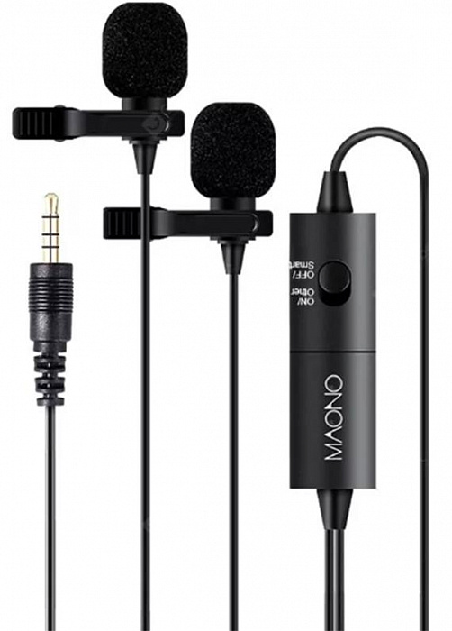 Петличный микрофон Maono AU-200 (Black) купить в интернет-магазине icover