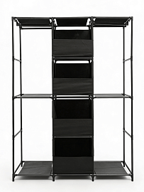 Вешалка напольная для одежды узкая с ящиками Ridberg 3.0 (Black) купить в интернет-магазине icover