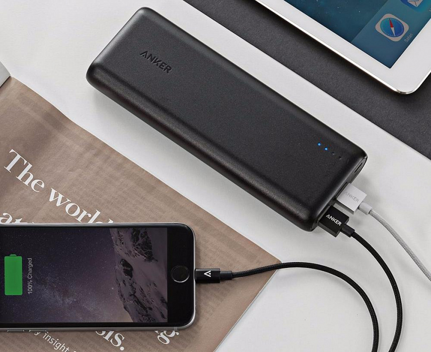 Anker PowerCore 15600mAh (A1252H11) - внешний аккумулятор (Black) купить в интернет-магазине icover
