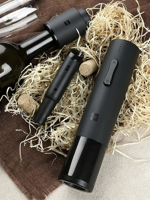 Электрический штопор Huohou Electric Wine Opener 3 в 1 HU0090 (Black) купить в интернет-магазине icover