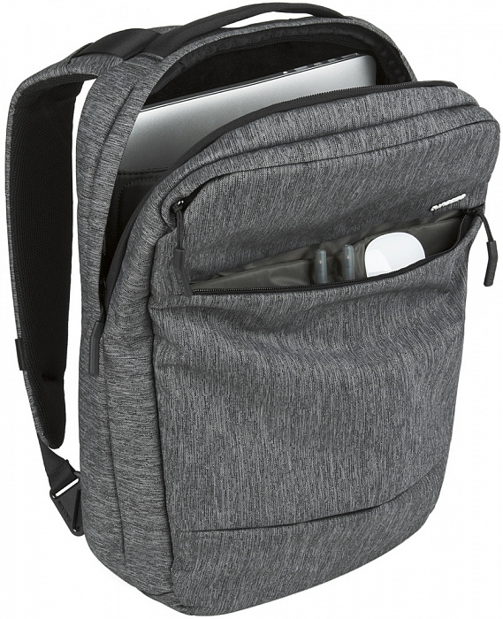 Рюкзак Incase City Collection Compact Backpack (CL55569) для MacBook Pro 17" (Heather Black/Gunmetal Grey) купить в интернет-магазине icover