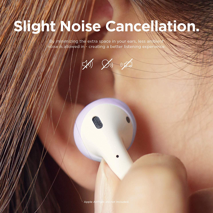 Держатель Elago Secure Fit (EAP-PADSM-PKLV) для наушников Apple AirPods (Lovely Pink/Lavender) купить в интернет-магазине icover
