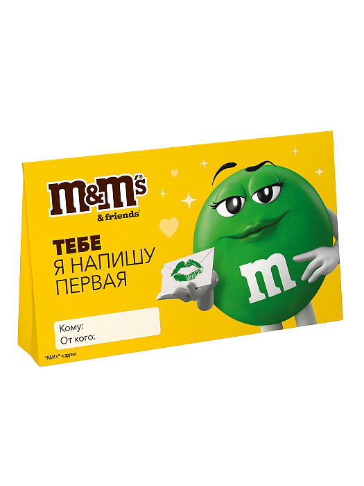 Подарочный набор M&M's & Friends Валентинка (2 x 60 г.) купить в интернет-магазине icover