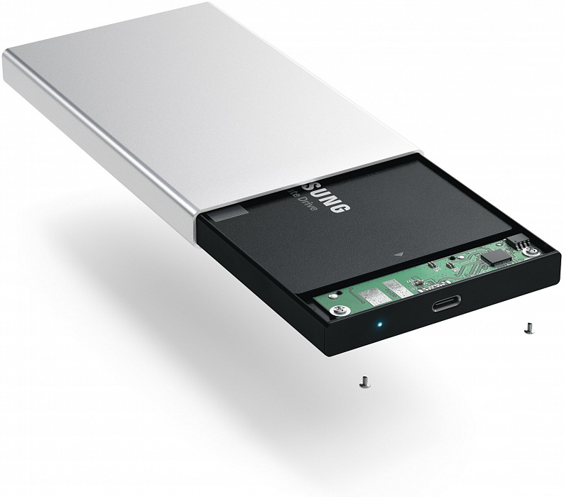 Контейнер для HDD/SSD 2.5" Satechi Aluminum USB-C ST-TCDES (Silver) купить в интернет-магазине icover