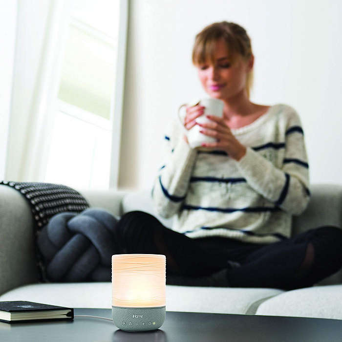 Лампа iHome Zenergy Meditative Light & Sound Therapy Candle iZM100GFTB (Silver) купить в интернет-магазине icover