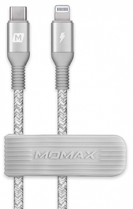 Кабель для iPod, iPhone, iPad Momax Elite Link DL31 USB-C/Lightning 1.2m (Silver) купить в интернет-магазине icover