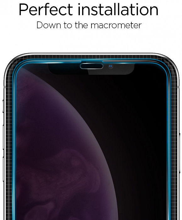 Защитное стекло Spigen Glas.tR SLIM Full Cover (064GL25233) для iPhone 11/XR (Black) купить в интернет-магазине icover