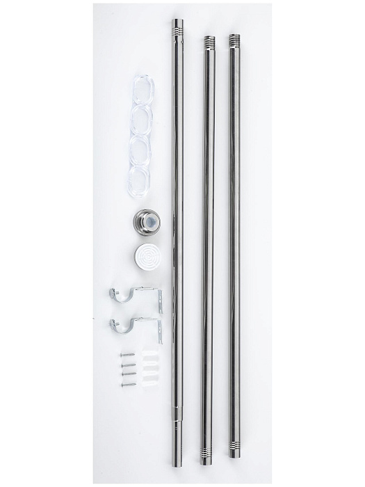 Карниз для ванной телескопический Ridberg 220 см (Silver) купить в интернет-магазине icover